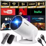 Mini Proiettore 2025 - Proiettore Portatile Dual Control con WiFi 6 e HDMI