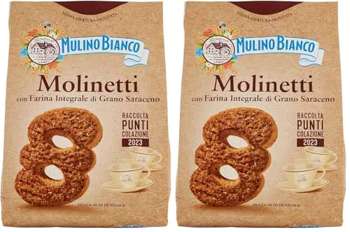 Mulino Bianco Biscotti Frollini Molinetti con Farina Integrale di Grano Saraceno