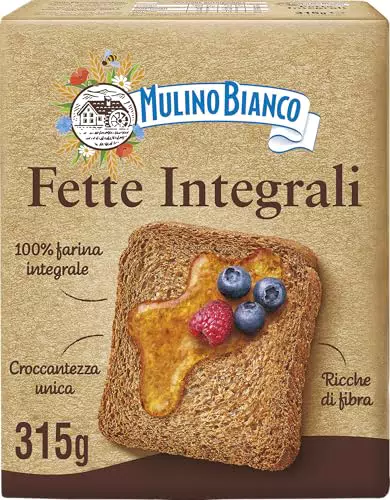 Mulino Bianco Fette Biscottate Integralipesse, Croccanti e Friabilienza Olio di Palma