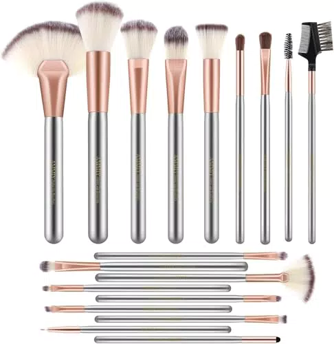Nestling Pennelli Trucco Professionali per Blusher, Fondotinta, Eyeliner e Ombretto