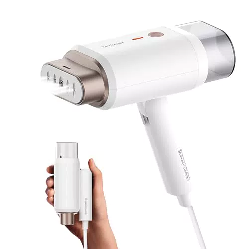 Newbealer Ferro da Stiro Verticale Portatile Pieghevole 1200W con Vapore Naturale