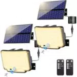 Nipify Faretto LED Solare da Esterno con Sensore di Movimento e Telecomando