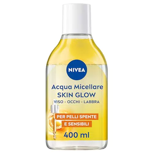 NIVEA Acqua Micellare Skin Glow - Struccante Viso e Occhi per Pelli Sensibili