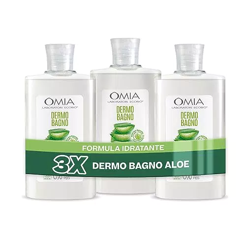 Omia Dermo Bagno Eco Bio con Aloe Vera - Bagnoschiuma Delicato e Rinfrescante