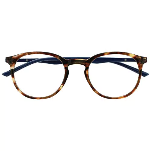 OPULIZE Met Blocco Luce Blu Occhiali Da Lettura Computer Gioco Marrone Tartaruga Uomo Donna Cerniere Molla B60-2 +3