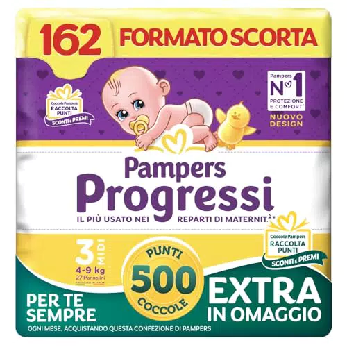 Pampers Progressi Pannolini Newborn - Comfort e Protezione per il tuo Bambino