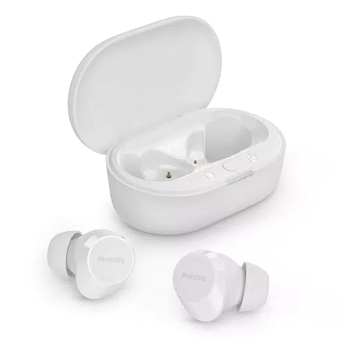 Philips TAT1209WT Auricolari Bluetooth True Wireless con audio naturale e bassi dinamici