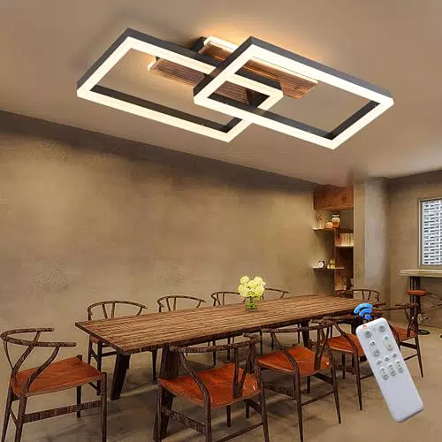 Plafoniera LED dimmerabile vintage con telecomando e funzione di memoria