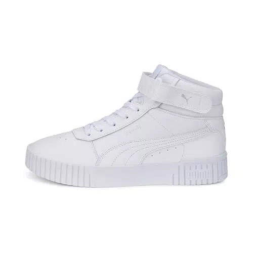 PUMA Carina 2.0 Mid, Sneaker Donna, White White Silver