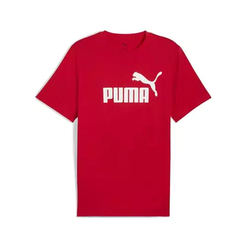 PUMA Ess No. 1 Logo Tee, Magliette Unisex - Adulto, for all Time Red