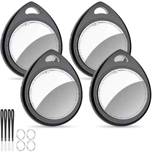QCOQ® Smart Tracker Bluetooth Compatibile con Apple Dov’è App per Localizzare Chiavi e Bagagli