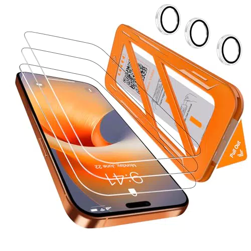 QHOHQ Vetro Temperato per iPhone 17 Pro Max | Pellicola Protettiva Antiurto 9H+