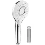 Rainsworth Soffione Doccia Anticalcare con Filtro e 3 Funzioni Alta Pressione