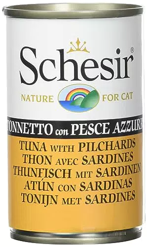 Schesir Cibo Umido per Gatti Adulti al Gusto Tonnetto e Pesce Azzurro