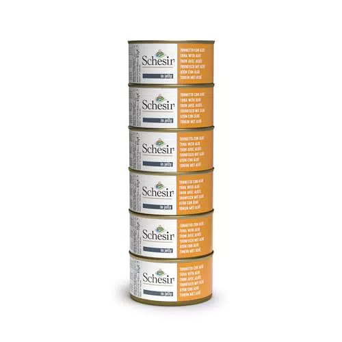 Schesir Cibo Umido per Gatti Adulti Tonnetto e Aloe 100% Naturale