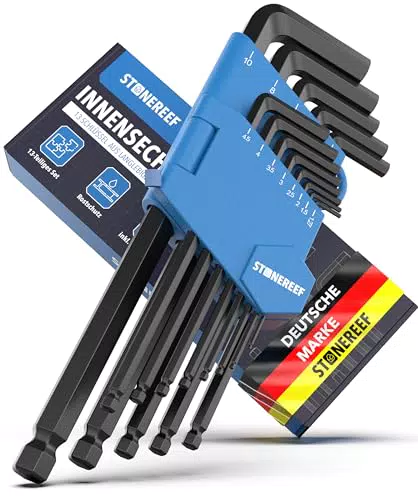 Set di chiavi a brugola esagonali con testa sferica per artigiani