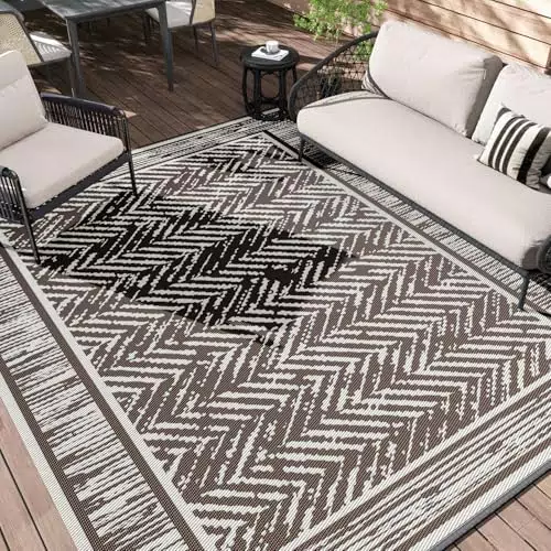 SIXHOME Tappeto da Esterno Reversibile Portatile e Impermeabile per Giardino