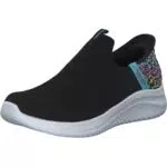 Skechers Sneaker Bambine e Ragazze - Modello Black Mesh Multi Trim