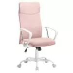 SONGMICS Sedia da Ufficio Ergonomica Girevole Regolabile in Altezza OBN034R01