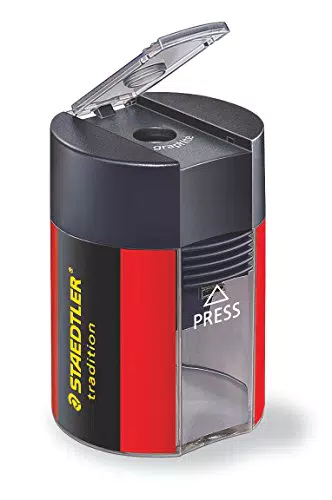 Staedtler Noris 511 - Afilalápices con deposito e chiusura di sicurezza