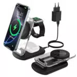 Apple Stazione di Ricarica Mag Safe 3 in 1 per iPhone 15 e Apple Watch
