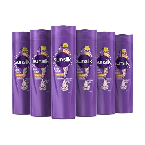 Sunsilk Shampoo Lisci 400ml - Confezione da 6 Bottiglie