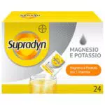 Supradyn Magnesio e Potassio Integratore Multivitaminico, 24 Bustine Effervescenti Senza Zucchero, Gusto Arancia