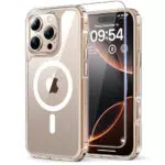 TAURI Cover Magnetica per iPhone 16 Pro Max con Pellicola in Vetro Temperato