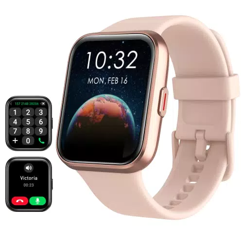 Tensky Smartwatch 1,85" con Chiamate, Alexa, Monitoraggio Fitness e Sonno
