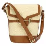THUN Borsa Secchiello in Paglia ed Ecopelle - Collezione Sempre con Me