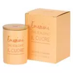 THUN Candela Emozioni che Scaldano il Cuore - Stoneware con Tappo in Legno