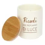 THUN Candela Ricordi che profumano di luce - Collezione Candele, Ø 6.5 cm