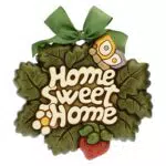 THUN Formella Sagomata Home Sweet Home in Ceramica da Appendere