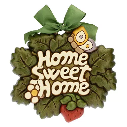 THUN Formella Sagomata Home Sweet Home in Ceramica da Appendere