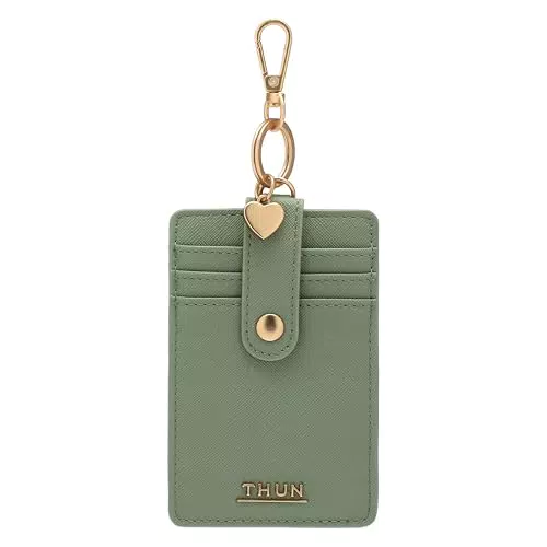 THUN Porta carte con gancio in ecopelle - Collezione Sempre con me