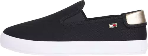 Tommy Hilfiger Sneakers Vulcanizzate Donna Slip-On in Canvas