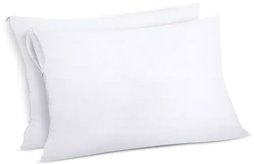 Utopia Bedding Copricuscini Impermeabili con Cerniera, Federe Certificato Oeko-TEX