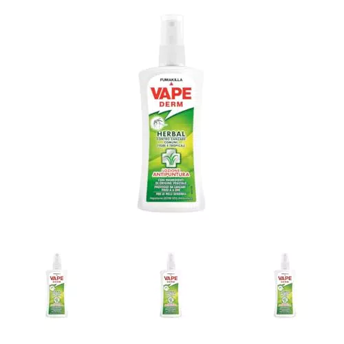 Vape Derm Lozione Antipuntura - Protezione Duratura da Zanzare, 100ml