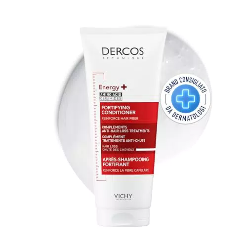 Vichy Dercos Balsamo Fortificante per Capelli Sottili e Fini, Azione Anti-Caduta