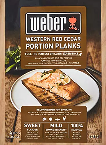 Weber Tavole di Affumicatura in Legno di Cedro - Aroma Dolce e Delicato