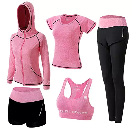 ZETIY Tute da Ginnastica Donna per Pilates, Yoga, Jogging e Workout