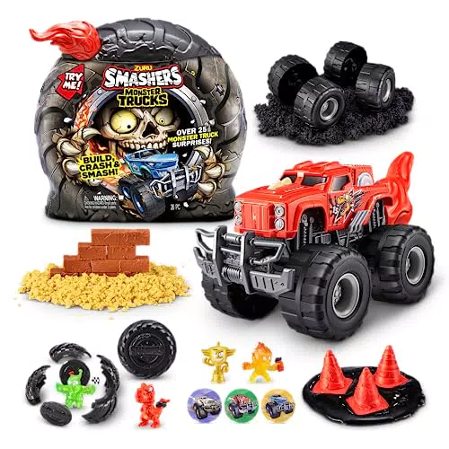 ZURU Smashers Surprise - Monster Playset Dino Truck Giocattolo da Corsa da Collezione