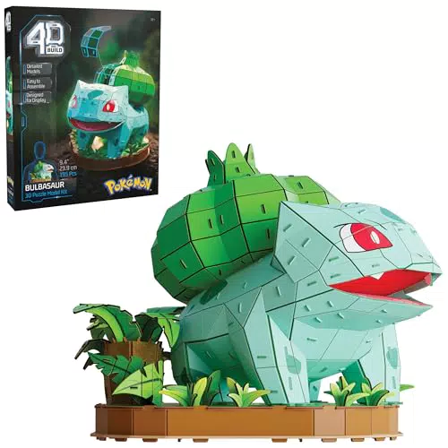 Pokémon Bulbasaur 3D Model Kit - Puzzle Creativo per Adulti e Giovani