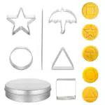 Set di Stampo per Biscotti in Acciaio Inox - Ideale per Feste e Decorazioni