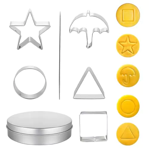 Set di Stampo per Biscotti in Acciaio Inox - Ideale per Feste e Decorazioni