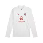 A.C. Milan Maglia Prematch con Zip a 1/4, Maglia da Calcio Ufficiale Unisex