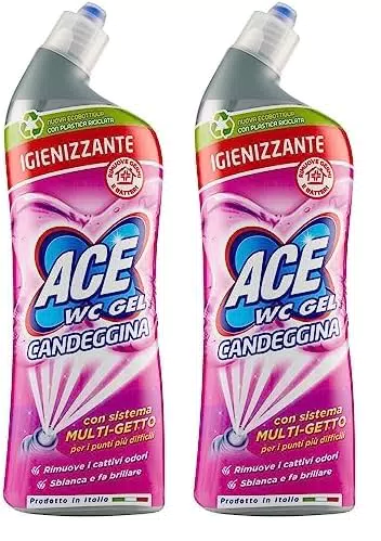 ACE WC Gel con Candeggina - 700 ml per una pulizia profonda e disinfettante