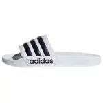 adidas Adilette ciabatta sportiva, bianco/nero