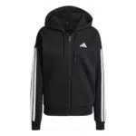 Adidas Essentials 3-Stripes Full-Zip Fleece Hoodie Donna