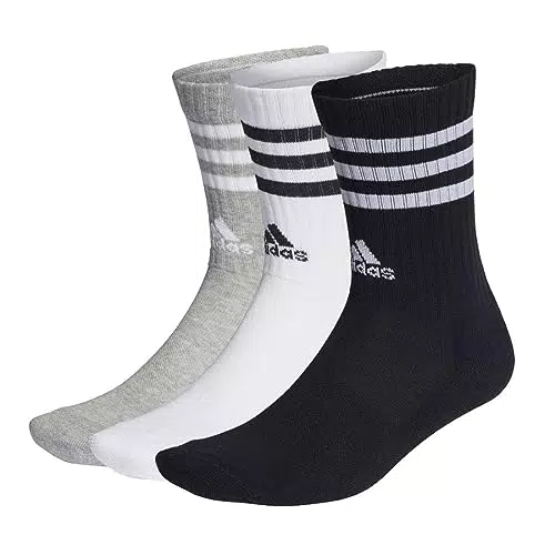 adidas 3-Stripes Calze Cushioned Crew Unisex per Adulti